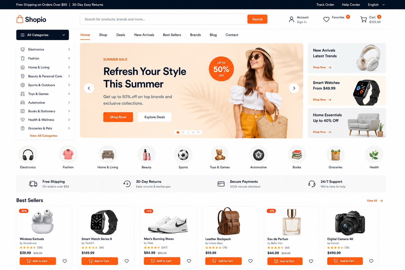 E-Commerce website
